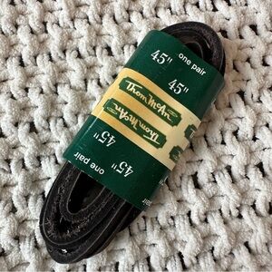 Vintage NEW Thom McAn Brown Leather Shoe Laces Pair 45” Length